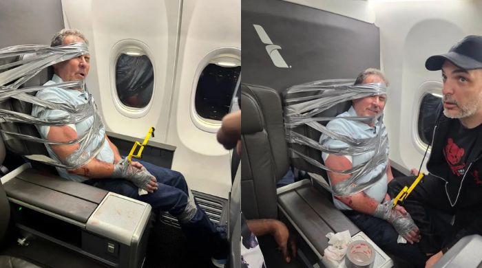 American Airlines passenger duct-taped to seat after mid-air outburst breaks silence
