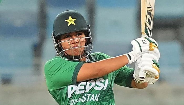 Pakistans Ayesha Zafar in action during the first semi-final of the 2026 Asian Games in Nisshin, Japan, September 20, 2026. — PCB