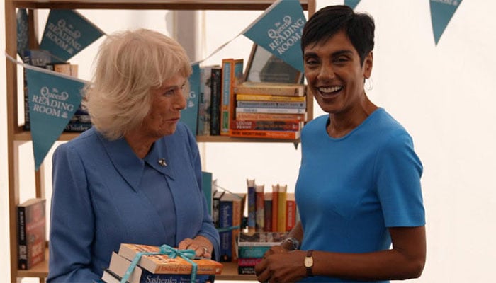 Queen Camilla shares warm moment with BBC star Reeta Chakrabarti