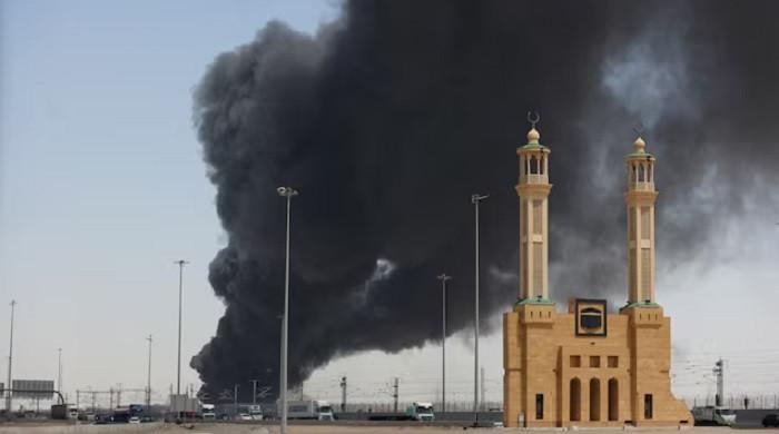 Ballistic missile intercepted over Riyadh as fire breaks out near King Khalid airport