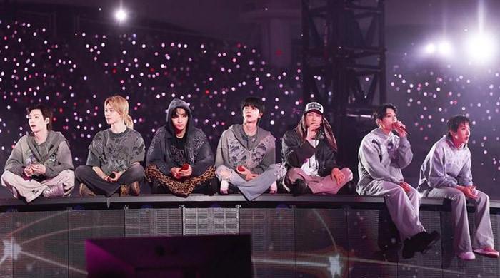 Six BTS members return home after iHeartRadio stage takeover