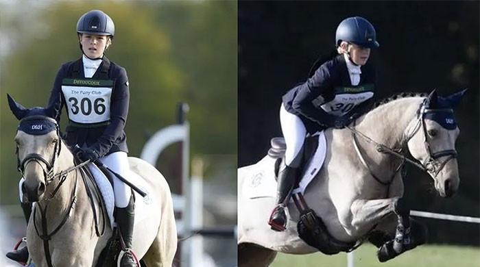 Zara Tindall becomes proud spectator as Mia takes on Blenheim showjumping course
