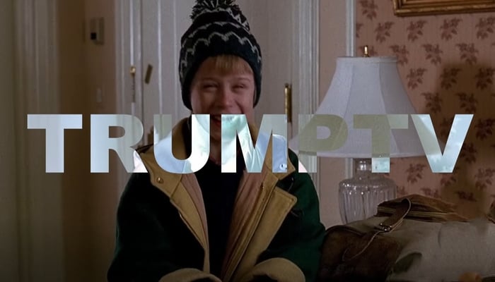 A screengrab taken from a video posted by White House for the launch of Trump TV. — X@WhiteHouse