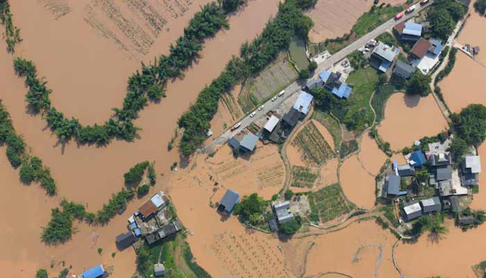 A drone view of Anxi village following flash floods and landslides triggered by extreme rainfall, in Yongchuan district, Chongqing, China May 24, 2026.— Reuters/File