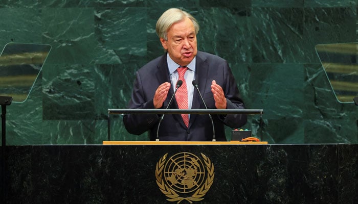 United Nations Secretary-General Antonio Guterres addresses the 81st United Nations General Assembly at UN headquarters in New York City, US, September 22, 2026. — Reuters