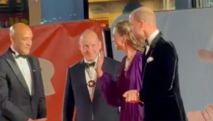 Princess Kate makes red-carpet return in purple alongside Prince William