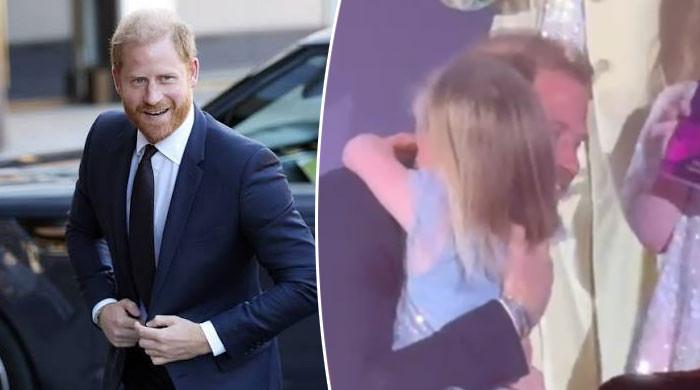Prince Harry gets emotional after little girl makes heartfelt gesture