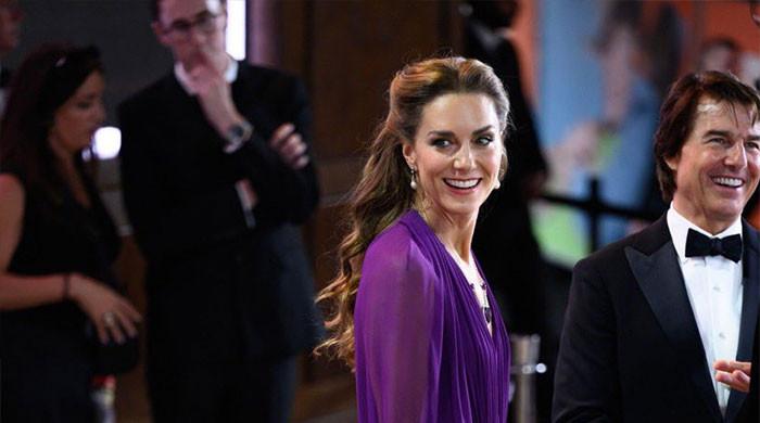 Princess Kate makes red-carpet return in purple alongside Prince William