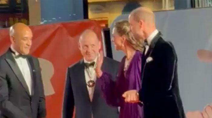 Princess Kate makes red-carpet return in purple alongside Prince William