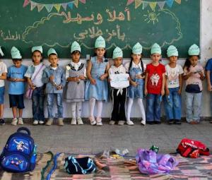 Gaza students return to in-person schooling for first time in three years
