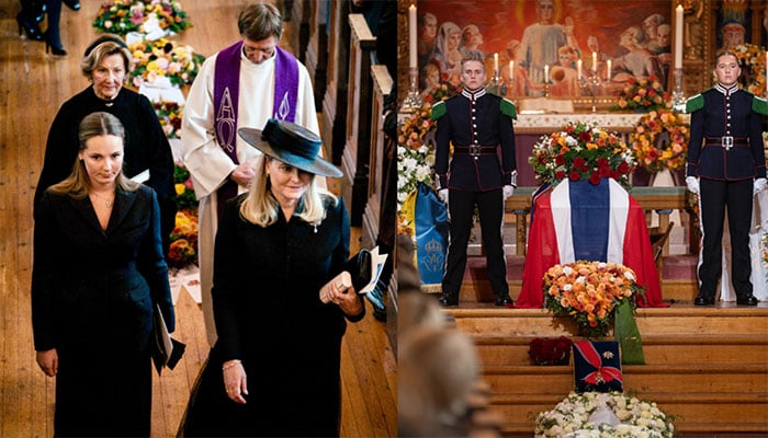 Princess Ingrid Alexandra offers Queen Sonja tender gesture at Ris Church