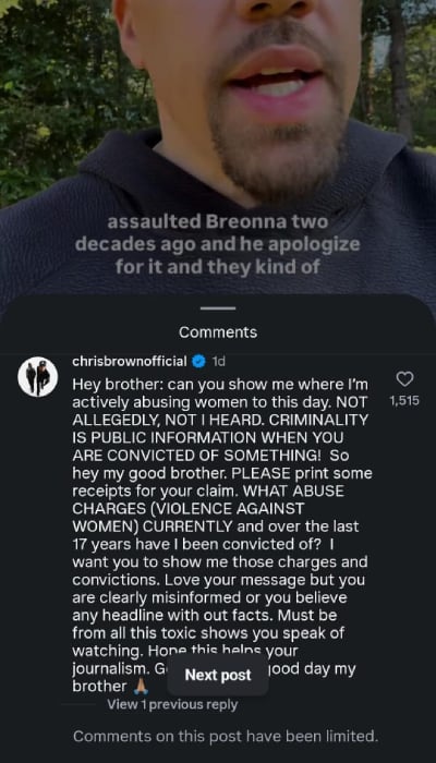 Chris Brown crashes out after abuse claims resurface: Ill be the villain