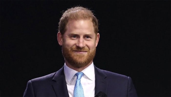 Prince Harrys witty comeback after AI interrupts his major speech