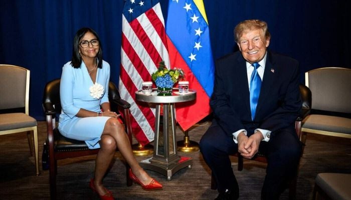 Trump meets Venezuela’s president for first time since Maduro capture, Machado left out