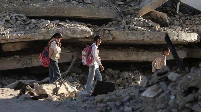With reconstruction stalled, Gazans shelter in buildings at risk of collapse