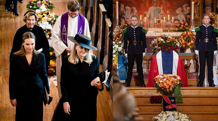 Princess Ingrid Alexandra offers Queen Sonja tender gesture at Ris Church