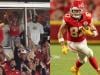 Travis Kelce reacts to Taylor Swift's viral cheer moment