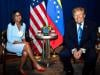 Trump meets Venezuela's president for first time since Maduro capture, Machado left out
