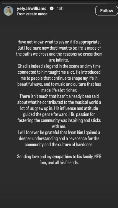 Hayley Williams honours ex-husband Chad Gilbert after his death: Legend