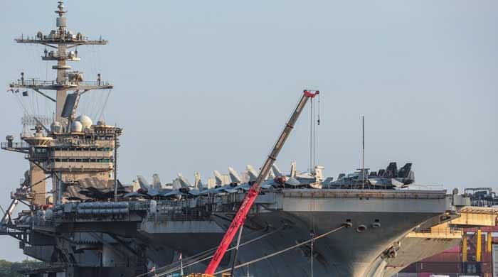 Trump admin says there were eight suicide attempts on US aircraft carrier