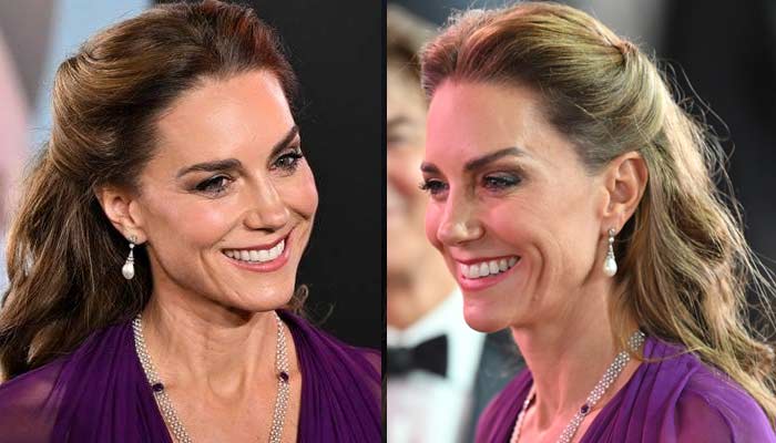 Princess Kates breathtaking purple glamour lifts hearts, elevates the mood
