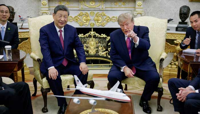 US President Donald Trump meets Chinese President Xi Jinping in the Oval Office at the White House in Washington, DC, US, September 24, 2026. — Reuters