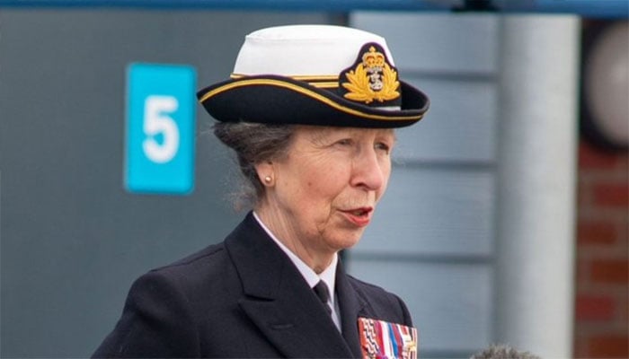 Princess Anne carries pretty posy as she joins young sailors at Southport regatta