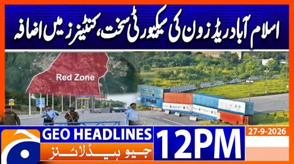 Geo Headlines 12PM | 27 September 2026