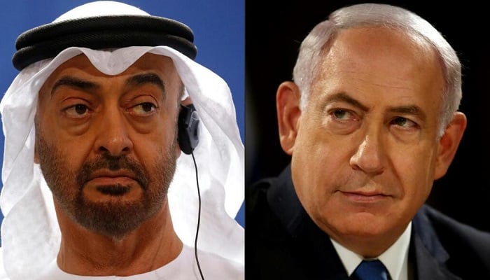 UAE President Sheikh Mohamed bin Zayed Al Nahyan (left) and Israeli Prime Minister Benjamin Netanyahu. — Reuters/AFP/File
