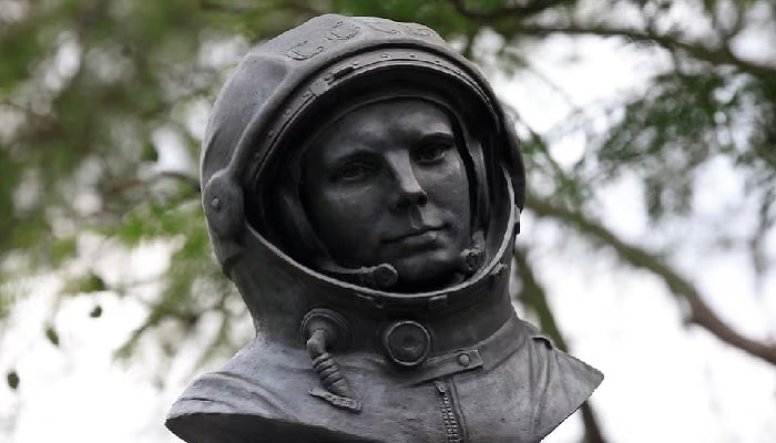 A monument honouring Yuri Gagarin, a Soviet pilot and cosmonaut who became the first person to journey into outer space in April 1961, is seen at Fatima Jinnah Park in Islamabad, Pakistan, on September 24, 2026. — Reuters