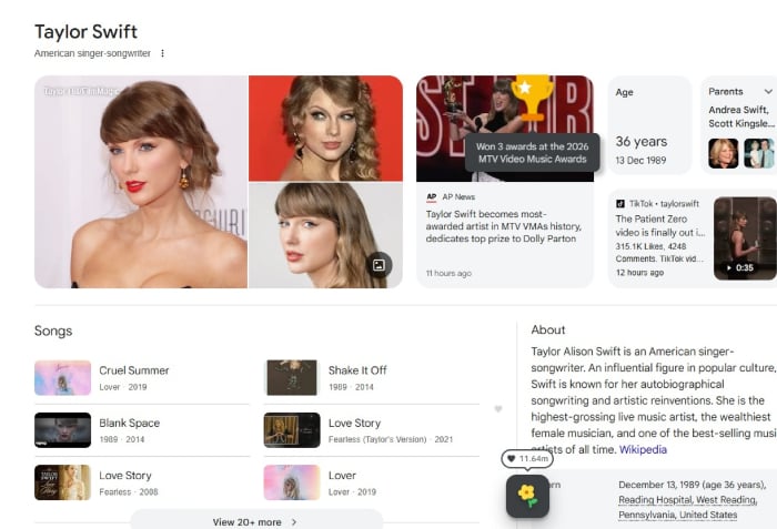 Google celebrates Taylor Swifts monumental VMAs win