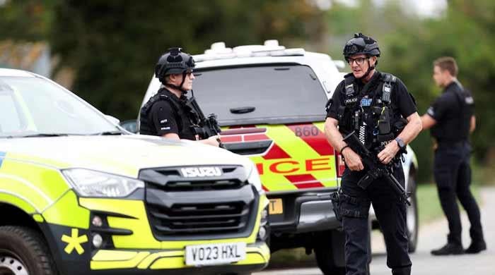 UK police question five men held at airbase used by US to attack Iran