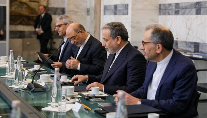 Iranian Foreign Minister Abbas Araghchi attends a meeting with Italian Foreign Minister Antonio Tajani (not pictured) in Rome, April 19, 2025. — Reuters