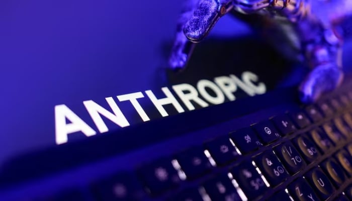 Anthropic logo, a keyboard, and a robotic hand in this illustration taken June 5, 2026. — Reuters