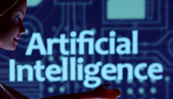 Artificial Intelligence words are seen in this illustration taken March 31, 2023.— Reuters