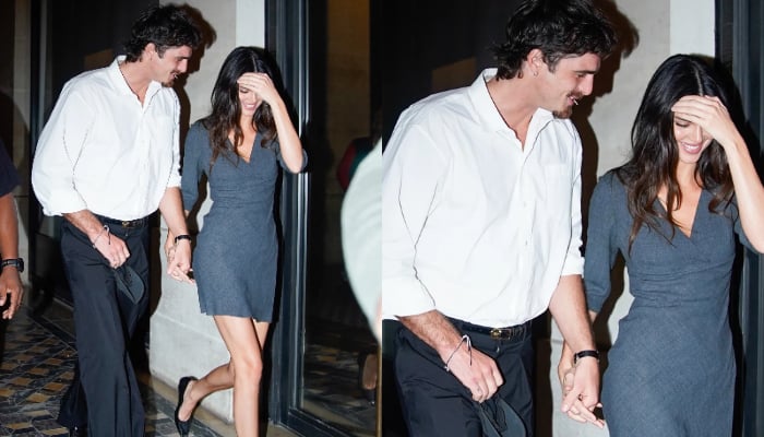 Kendall Jenner and Jacob Elordi take matching style to Paris