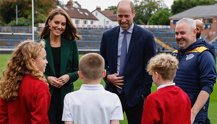 Prince William and Kate Middleton are back with a bang at Leeds Rhinos