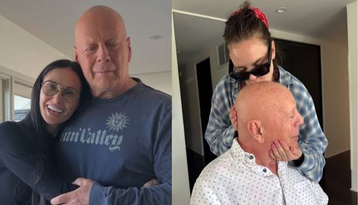 Tallulah Willis posts rare photo kissing dad Bruce Willis amid dementia battle