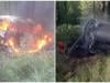 School van catches fire after plunging off road in Murree, 11 injured