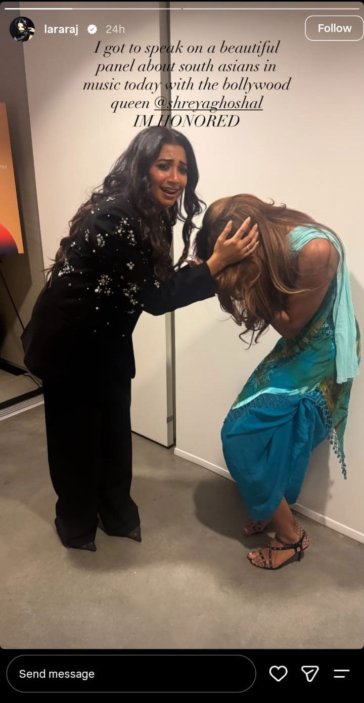 KATSEYE’s Lara Raj has the ultimate fan-girl moment with Shreya Ghoshal