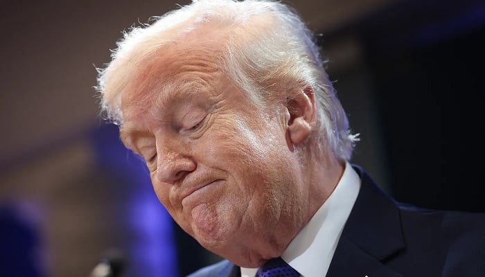 US President Donald Trump speaks during a news briefing. — AFP/File