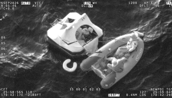 Four sailors rescued after 18 hours at sea as Whale-struck Yacht sinks