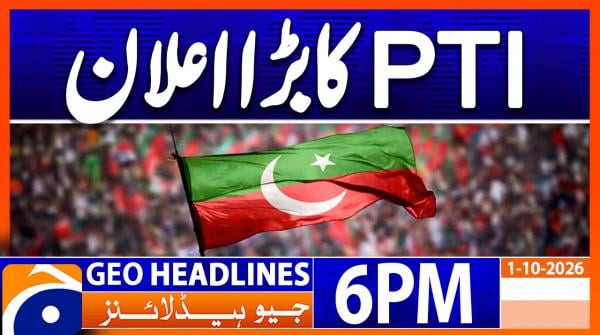 Geo Headlines 6PM | 1 October 2026