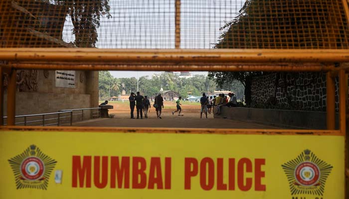 A police barricade is placed ahead of a protest demanding the resignation of Indias Chief Election Commissioner, Gyanesh Kumar, at Shivaji Park in Mumbai, India, on October 2, 2026. — Reuters