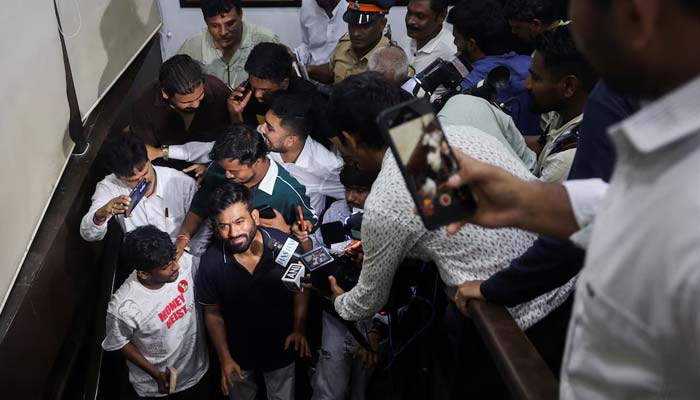 Abhijeet Dipke, head of the Cockroach Janta Party (CJP), leaves after a press conference ahead of a protest against Indias Chief Election Commissioner, Gyanesh Kumar, in Mumbai, India, on October 1, 2026. — Reuters