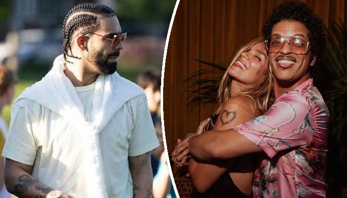 Drake reacts after Bruno Mars gets Karol G back in new video