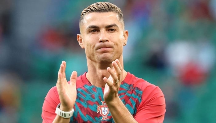 Portugals Cristiano Ronaldo warms up ahead of the UEFA Nations League league phase group A4 football match between Portugal and Wales at Jose Alvalade stadium in Lisbon on September 24, 2026. — AFP