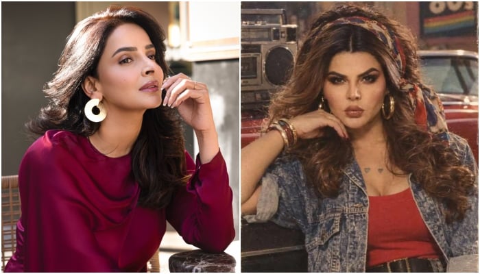 Pakistani actor Saba Qamar (left) and Rakhi Sawant. — Instagram/@sabaqamarzaman and @rakhisawant2511