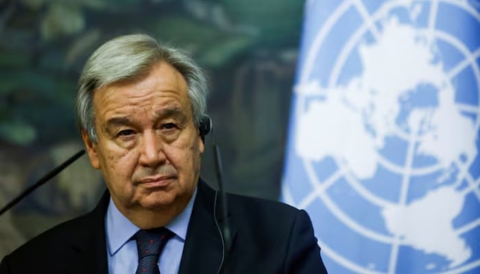 UN Secretary-General Antonio Guterres attends a news conference following talks with Russian Foreign Minister Sergei Lavrov in Moscow, Russia May 12, 2021. — Reuters