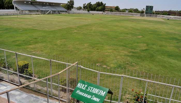 A general view of The Niaz Stadium in Hyderabad on July 21, 2011. — AFP